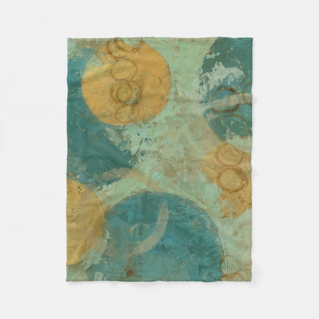 Blå och Gult Fleecefilt (Framsidan)