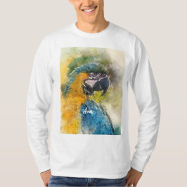 Blå och gult Macaw (Ara arauna) T Shirt