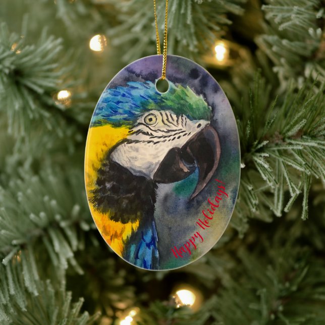 Blå och gult makaw Ornament (Träd)