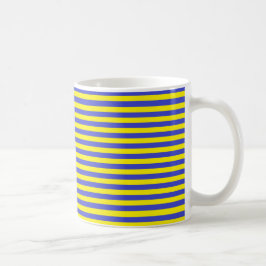 Blå och Gult Rand Kaffemugg