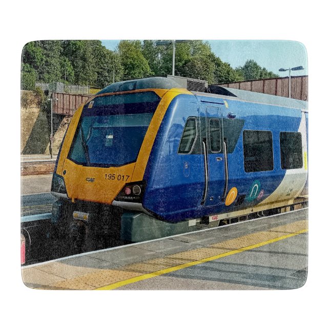 Blå och gult tåg (Framsidan)