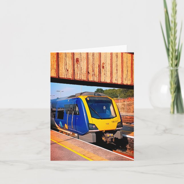 Blå och gult tåg, Sheffield Kort (Framsida)