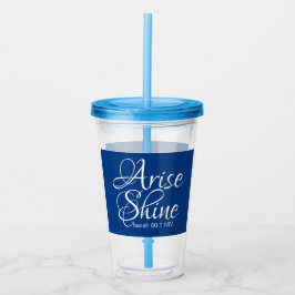 Blå och hätta nyår, bibel verse blå take away mugg