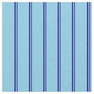 Blå och Himlar blå Färgad stripe/uttorkad Mönster Tyg