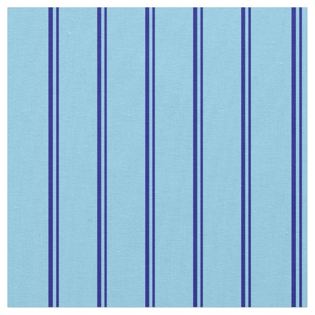 Blå och Himlar blå Färgad stripe/uttorkad Mönster Tyg (Närbild)