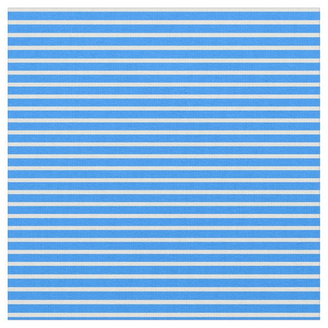 Blå och iger Lintrad/Stripe Mönster Tyg (Närbild)