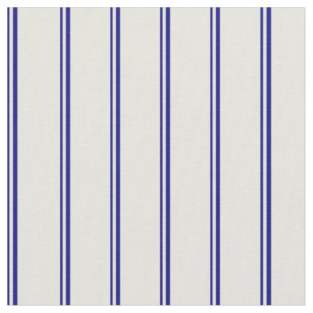 Blå och iger stripe/uttorkad Mönster Tyg (Närbild)