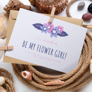 Blå- och lavender-Bröllop-färskkort Inbjudningar