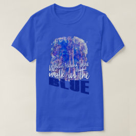 Blå och levande blå natur Vibrant Himmel T Shirt