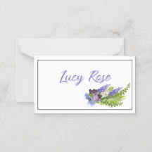 Blå och lila blommigt