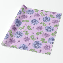 Blå och lila blommor på lavendel
