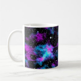 Blå och Lila Galaxy Space Mugg
