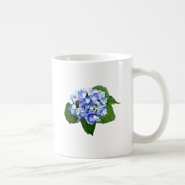 Blå och Lila Hydrangea Kaffemugg (Höger)