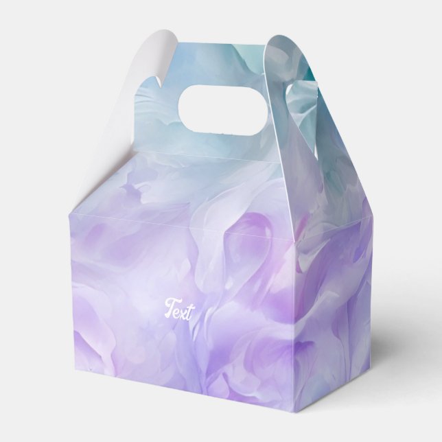 Blå och lila molnvirvel presentaskar (Framsidan Sidan)