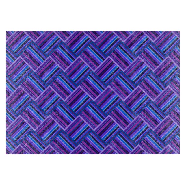 Blå och lila rand weave (Framsidan)