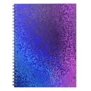 Blå och Lila Spiral Binder Anteckningsbok
