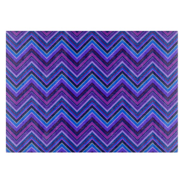 Blå och lila zigzag rand (Framsidan)