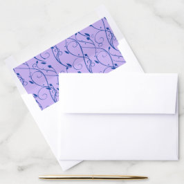 Blå och Lilac Blommigt Bröllop