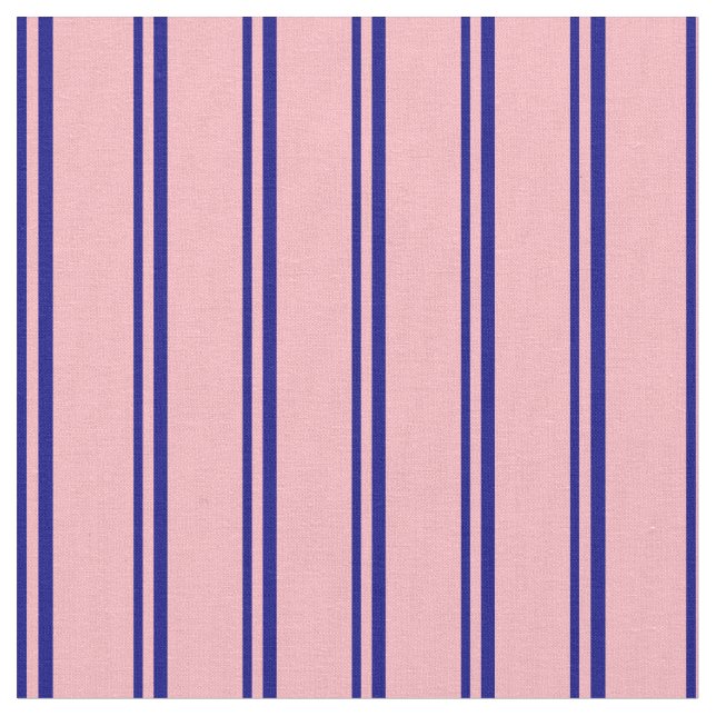Blå och Ljusa rosa Färgaden Mönster Tyg (Närbild)