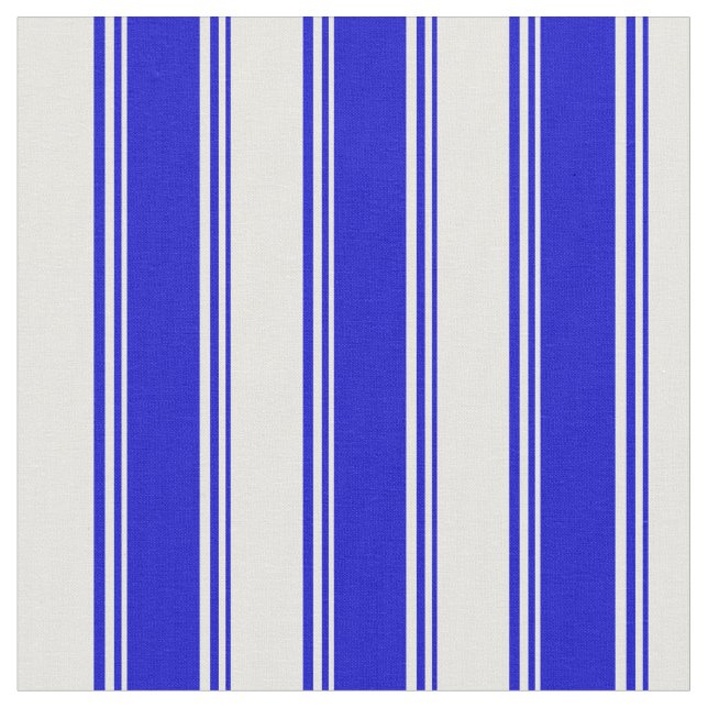 Blå och mintskam, stripe/lind Mönster Tyg (Närbild)