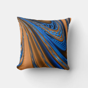 Blå och Orange American Mojo Pillow Kudde
