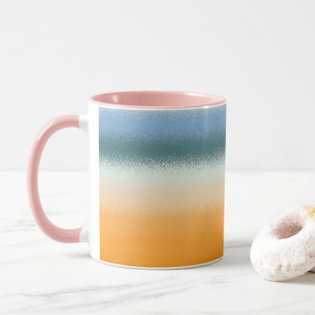 Blå och Orange Mugg (Med munk)