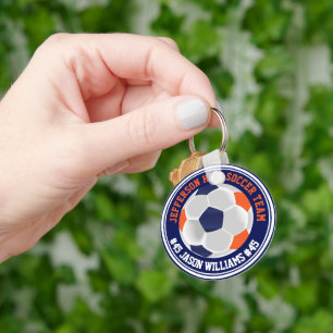 Blå och Orange ⚽ Nyckelring