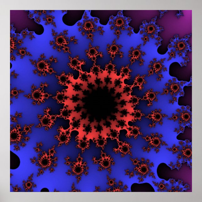 Blå och Orange Öga Poster (Framsidan)