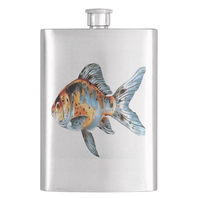 Blå och Orange Shubunkin Goldfish Fickplunta (Framsidan)