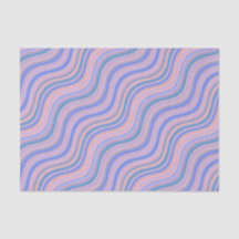 Blå och Orange Vågigt Linjer