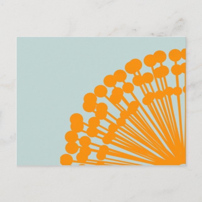 Blå och Orange Vykort (Framsida)