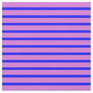 Blå och orkid Stripe Mönster Tyg