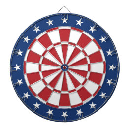 Blå och röd Dartboard med stjärnor Darttavla