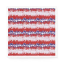 Blå och röd Fjärde juli Independence day Napk