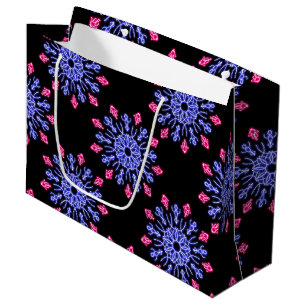 Blå och röd neonblomma