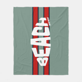 Blå och röd persikofärgad. fleecefilt