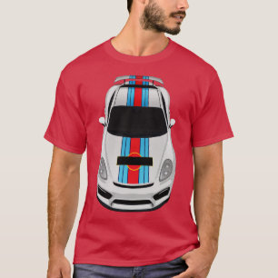 Blå och röd rand t shirt