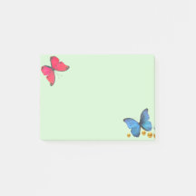 Blå och röda fjärilar och Guld-konfetti-punkter