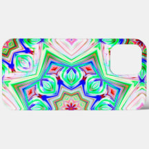 Blå och röda skuggor 8 poäng stjärna kaleidoskop