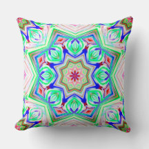 Blå och röda skuggor 8 poäng stjärna kaleidoskop