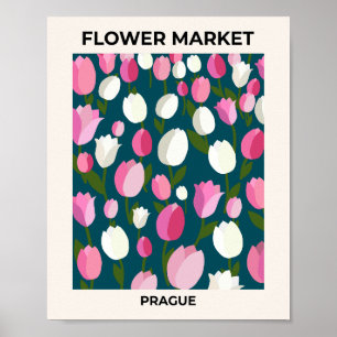 Blå och Rosa av tjurar för färdigt bruk Poster