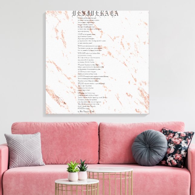 Blå och rosa blommig och spets canvastryck (Insitu (Vardagsrum))