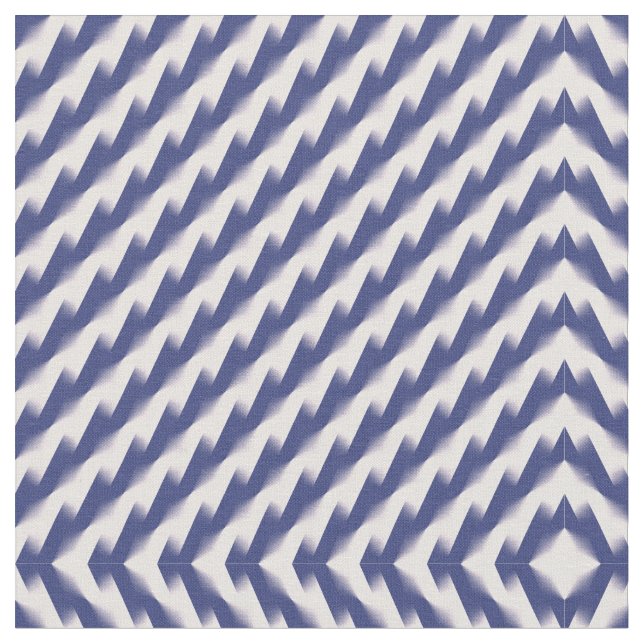 Blå och Rosa Diagonal Färg Block Ombre Zig Tyg (Närbild)