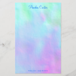 Blå och Rosa digital design Brevpapper