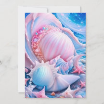 Blå och Rosa Fantasy Beach