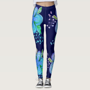 Blå och Rosa, flytt Yoga Byxor