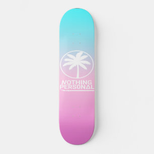 Blå och rosa gradient skateboard