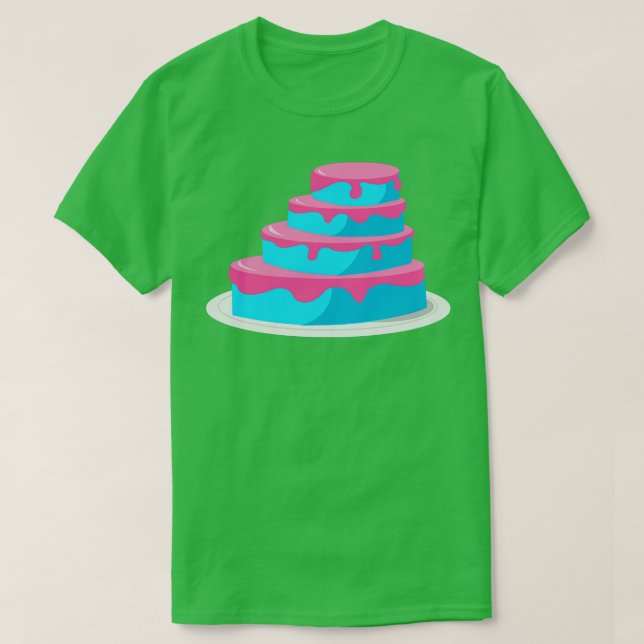 Blå och Rosa kummel T Shirt (Design framsida)