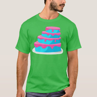 Blå och Rosa kummel T Shirt