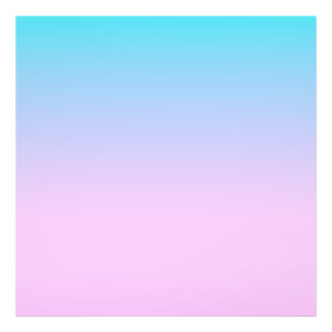 Blå och rosa övertoningsbakgrund fototryck